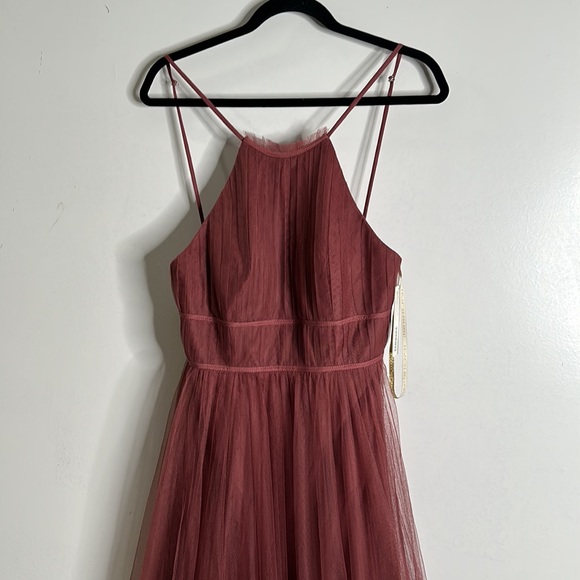 Jenny yoo collection dusty pink maxi dress size 4 - Picture 6 of 11